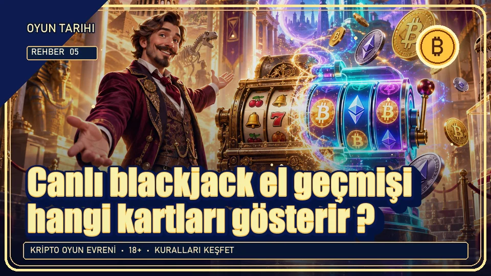 Canlı blackjack el geçmişi hangi kartları gösterir? için kripto temalı oyun kapağı