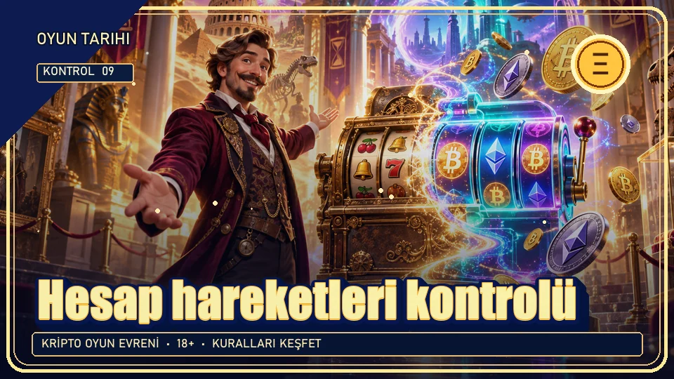 Hesap hareketleri için kripto temalı kontrol görseli