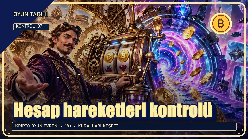 Hesap hareketleri için kripto temalı kontrol görseli