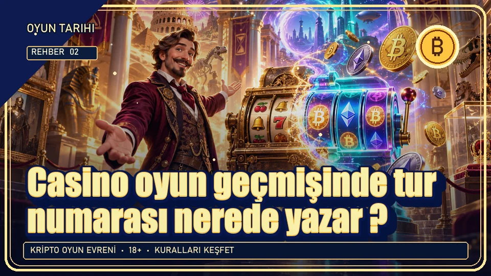 Casino oyun geçmişinde tur numarası nerede yazar? için kripto temalı oyun kapağı