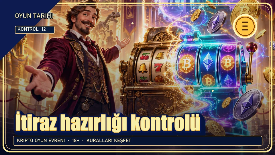 İtiraz hazırlığı için kripto temalı kontrol görseli