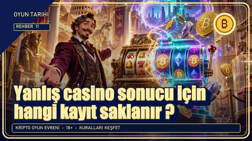 Yanlış casino sonucu için hangi kayıt saklanır? için kripto temalı oyun kapağı
